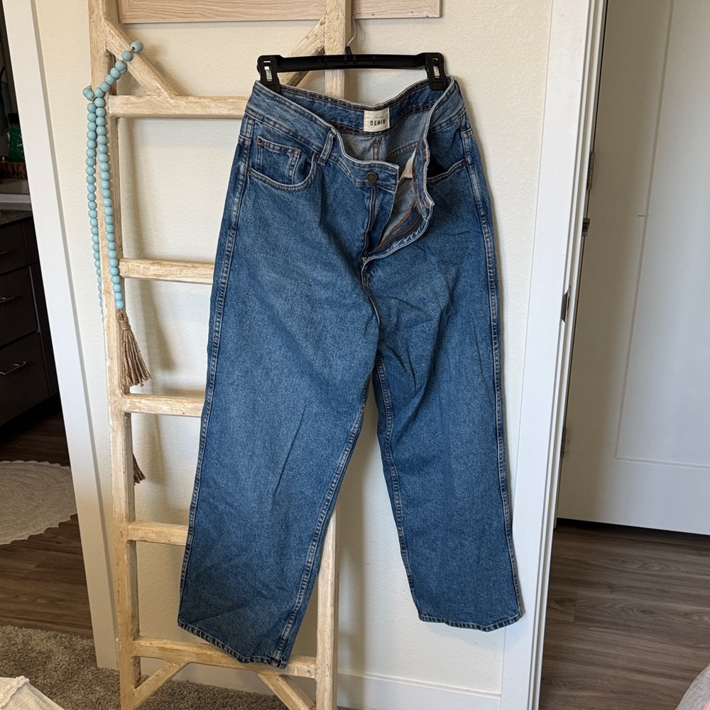 Sezane Relaxed Fit Blue Jeans